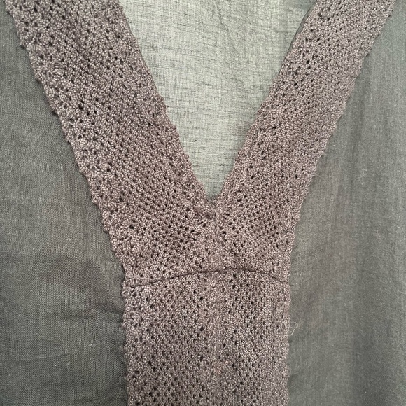 Sorbetto Boho Black Cotton Caftan Swim Cover-Up OS - Picture 5 of 12